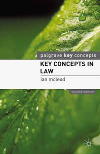 Produktbild: Key Concepts in Law