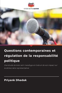 Produktbild: Questions contemporaines et r&eacute;gulation de la responsabilit&eacute; politique