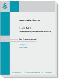 Produktbild: BGB AT I - Die Entstehung des Primäranspruchs