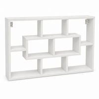 Produktbild: Wandregal 10 F&auml;cher H&auml;ngeregal 85 x 48 cm Opila