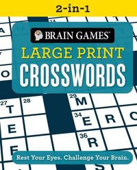 Produktbild: Brain Games 2-In-1 - Large Print Crosswords (384 Pages)