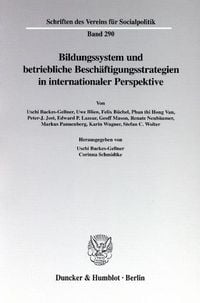 Produktbild: Bildungssystem und betriebliche Besch&auml;ftigungsstrategien in internationaler Perspektive.