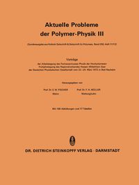 Produktbild: Aktuelle Probleme der Polymer-Physik III