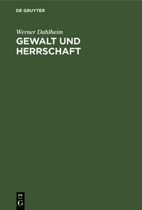 Produktbild: Gewalt und Herrschaft