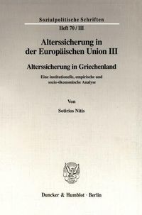 Produktbild: Alterssicherung in der Europ&auml;ischen Union III.