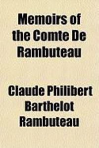 Produktbild: Memoirs of the Comte de Rambuteau