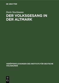 Produktbild: Der Volksgesang in der Altmark