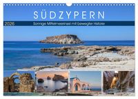 Produktbild: S&uuml;dzypern, sonnige Mittelmeerinsel mit bewegter Historie (Wandkalender 2026 DIN A3 quer), CALVENDO Monatskalender