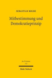 Produktbild: Mitbestimmung und Demokratieprinzip