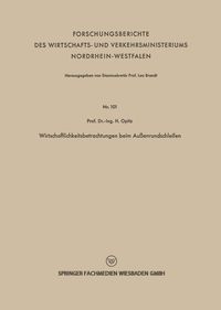 Produktbild: Wirtschaftlichkeitsbetrachtungen beim Au&szlig;enrundschleifen