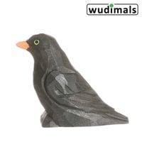 Produktbild: Wudimals A041014 - Amsel, Blackbird, handgeschnitzt aus Holz