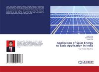 Produktbild: Application of Solar Energy to Basic Application in India