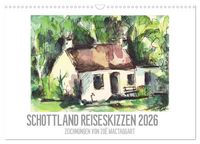 Produktbild: Schottland Reiseskizzen (Wandkalender 2026 DIN A3 quer), CALVENDO Monatskalender