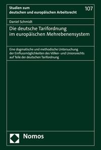 Produktbild: Die deutsche Tarifordnung im europ&auml;ischen Mehrebenensystem