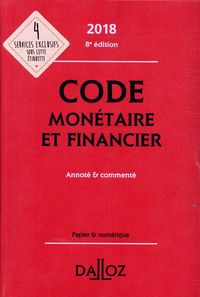 Produktbild: Code Monetaire et Financier Annote et Commente (Edition 2018)