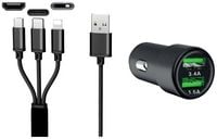 Produktbild: IWH Dual USB Auto Ladeger&auml;t 3IN1 12/24V / 3,4A Belastbarkeit Strom max.=3.4A 12/24V