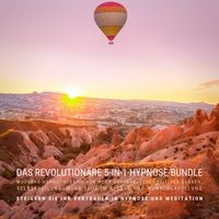 Produktbild: DAS REVOLUTION&Auml;RE 5-IN 1-HYPNOSE-BUNDLE: MODERNE HYPNOTHERAPIE F&Uuml;R MEHR URVERTRAUEN, POSITIVES DENKEN, SELBSTHEILUNG, MEHR RUHE IM ALLTAG UND WUNSCHERF&Uuml;LLUNG