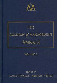 Produktbild: Walsh, J: Academy of Management Annals, Volume 1
