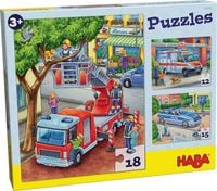 Produktbild: Puzzles Polizei, Feuerwehr & Co. 3 Motive