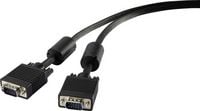 Produktbild: Renkforce VGA Anschlusskabel VGA 15pol. Stecker, VGA 15pol. Stecker 1.80 m Schwarz RF-4212498 mit Ferritkern VGA-Kabel