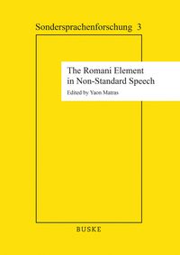 Produktbild: The Romani Element in Non-Standard Speech