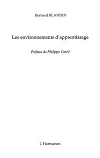 Produktbild: Environnements d'apprentissageLes