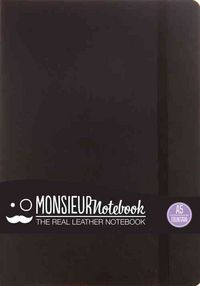 Produktbild: Bb-Monsieur Notebk Leather-Blk