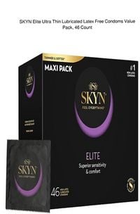 Produktbild: SKYN Elite Ultra Thin Lubricated Latex Free Condoms Value Pack, 46 Count