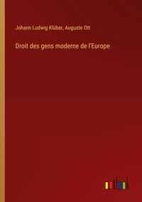 Produktbild: Droit des gens moderne de l'Europe