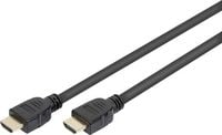 Produktbild: Digitus HDMI Anschlusskabel HDMI-A Stecker, HDMI-A Stecker 1.00 m Schwarz AK-330124-010-S 8K UHD, vergoldete Steckkontakte, Geflechtschirm