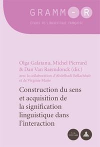 Produktbild: Construction du sens et acquisition de la signification linguistique dans l&rsquo;interaction