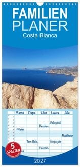 Produktbild: Familienplaner 2027 - Costa Blanca. Schroffe Felsen und schillerndes Mittelmeer mit 5 Spalten (Wandkalender, 21 x 45 cm) CALVENDO