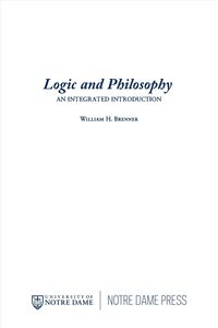 Bild vom Artikel Logic and Philosophy vom Autor William H. Brenner