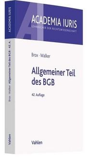 Produktbild: Allgemeiner Teil des BGB