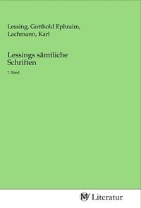 Produktbild: Lessings s&auml;mtliche Schriften