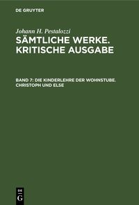 Produktbild: Die Kinderlehre der Wohnstube. Christoph und Else