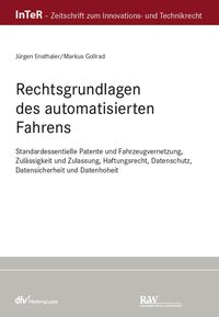 Produktbild: Rechtsgrundlagen des automatisierten Fahrens