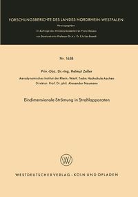 Produktbild: Eindimensionale Str&ouml;mung in Strahlapparaten