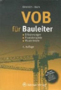 Bild vom Artikel VOB für Bauleiter vom Autor Hendrik Bach