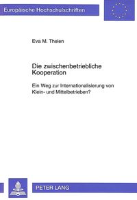 Produktbild: Die zwischenbetriebliche Kooperation