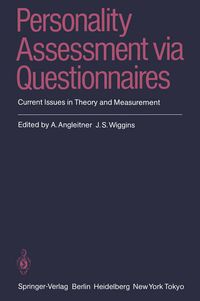 Produktbild: Personality Assessment via Questionnaires