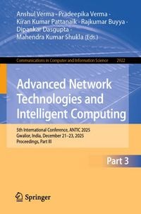 Produktbild: Advanced Network Technologies and Intelligent Computing