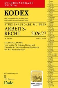 Produktbild: KODEX Studienausgabe Arbeitsrecht WU 2026/27