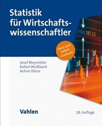 Produktbild: Statistik f&uuml;r Wirtschaftswissenschaftler