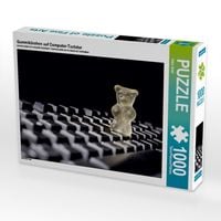 Produktbild: CALVENDO Puzzle Gummib&auml;rchen auf Computer-Tastatur | 1000 Teile Lege-Gr&ouml;&szlig;e 64x48cm Foto-Puzzle f&uuml;r gl&uuml;ckliche Stunden