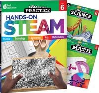 Produktbild: 180 Days(r) Steam, Science, & Math Grade 6: 3-Book Set