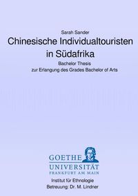 Produktbild: Chinesische Individualtouristen in S&uuml;dafrika