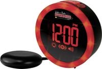 Produktbild: Geemarc JWNS-DYNAMITE_BLK_VD Quarz Wecker Schwarz Alarmzeiten 1 USB Anschluss, Extra lauter Weckton