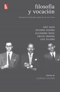 Produktbild: Filosof&iacute;a y vocaci&oacute;n