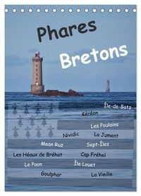 Produktbild: Phares Bretons (Tischkalender 2026 DIN A5 hoch), CALVENDO Monatskalender